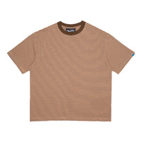 Stripe Tee - Brown & Navy