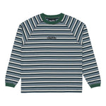 Stripe Raglan Long Sleeve Shirt - Green