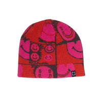 Smirley Skully Beanie - Red