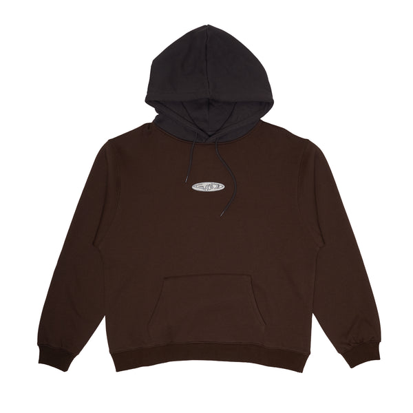 Two Tone Hoodie - Brown / Black