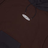 Two Tone Hoodie - Brown / Washed Black