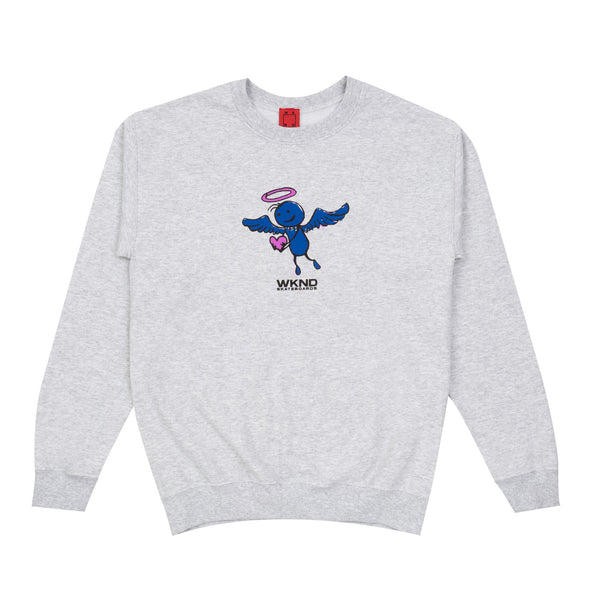 Earth Angel Crewneck - Ash Grey