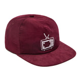 TV Logo Hat - Maroon Corduroy