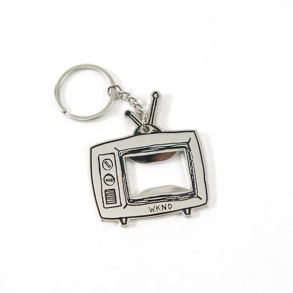 TV Logo Bottle Opener Keychain