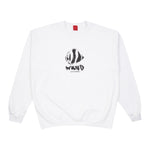 Puffy Fish Crewneck - White